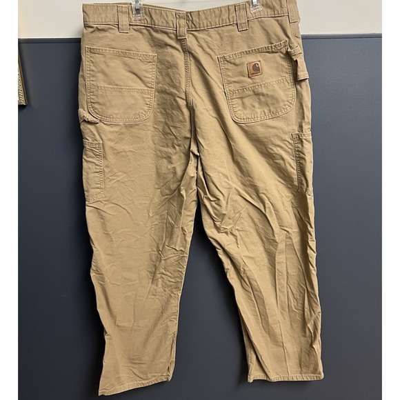 Carhartt Men's Relaxed Fit Twill Utility Work Pant 42 x 30 Khaki Pockets *Read - Picture 5 of 9